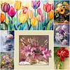 (Multi-Syle)Flower-Paint by Numbers Acrylic Painting(Multi-Size)