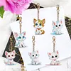 DIY Cute Pet Kitten-6Pcs Diamond Painting Keychain (Double-Sided)