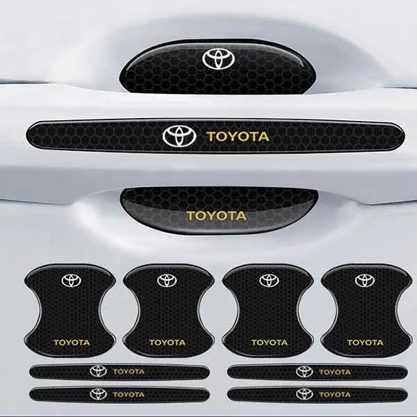 Carbon Fiber Car Door Handle Cup Cover (4PCS)
