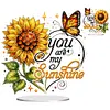 (US Local)Special Shape Sunflower Moon Diamond Painting Desktop Decorations for Home Decor