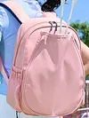 Women Nylon Racket Backpack Waterproof Tennis Badminton Bag & Shoe Compartment