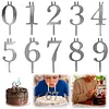 Reusable Numeral Birthday Candle Holder Set Number 0-9 for Party Anniversary