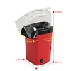 Retro Popcorn Maker Machine Household Hot Air Popcorn Machine 3 Min Make Homemade Healthy Low-Calorie & Fat-Free Crunchy Popcorn Popper