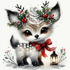 Diamond Painting-5D Full Round Drill Christmas Deer