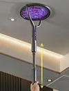 Rotating Head Bug Zapper Racket 2 in 1 Electric Fly Swatter for Indoor Outdoor