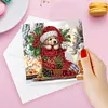 6Pcs Diamond Painting Stocking Animals Greeting Cards Christmas Cards