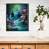 Butterfly Waterfall - 11CT/14CT Stamped Cross Stitch 40*50cm/15.75*19.69in