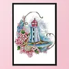 Sea Star Lighthouse-14CT Stamped Cross Stitch Kit(28*31cm)
