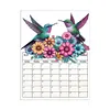 Hummingbird Diamond Painting Magnetic Fridge Calendar To-do List Calendar