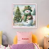 (Stamped/Counted) Christmas Snowman-11CT Cross Stitch 40*40cm