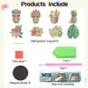 8Pcs Special Shape Hawaii Diamond Painting Fridge Stickers for Home Decor