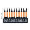 10 PCS Triangle Screwdriver Set S2 Alloy Steel Screwdriver Bits TA12-TA30
