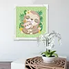 >SALE<5D DIY Full Round Drill Diamond Painting Sloth Kit Home Decor Art Craft 15x15cm