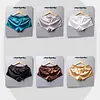 Men's Satin Boxer Shorts Ice Silk Pajamas Boxers with Lining Pouch