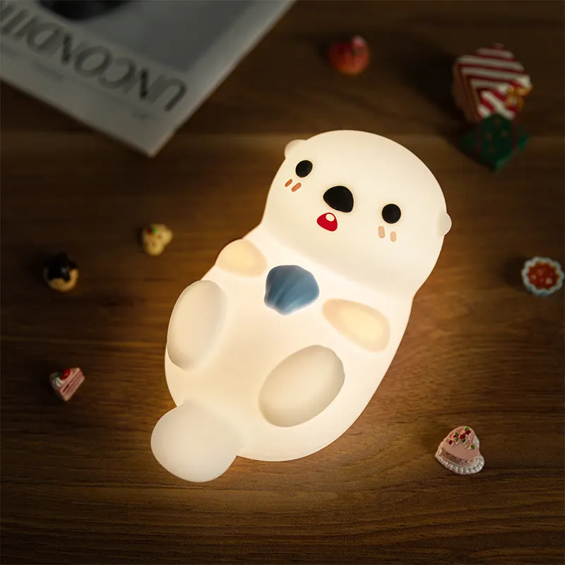 MeWaii® Otter Squishy Silicon LED Night Light - Tap Lamp, Best
