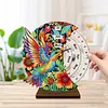 (US Local)Special Shape Flowers Butterfly Diamond Painting Spinning Calendar for Beginners