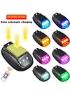 Solar-Power Car Roof Light with RC Punch-Free Universal Signal Mouse Lamp RGB Solar Powered Strobe Pilot Light for Pickup Trucks SUV Motorcycles