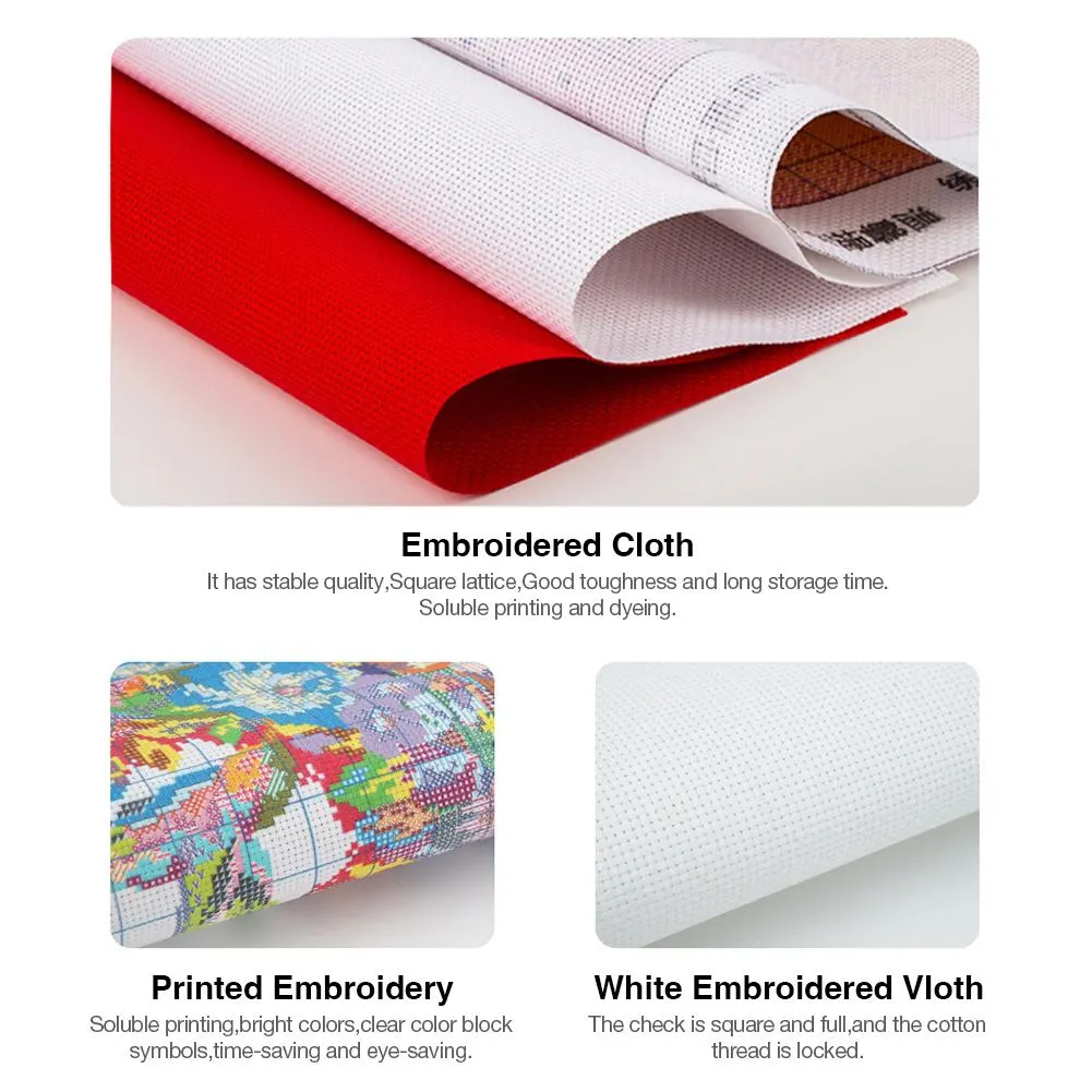 14ct Stamped Cross Stitch - Christmas Snowman (26*23cm)