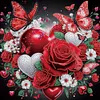 (US Local)4pcs/set Butterfly Flower-Special Shaped Diamond Painting Kit(40x40cm)