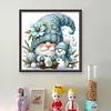 Blue Dryad And Snowman-11CT Counted Cross Stitch 40*40cm/15.75*15.75in