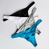 Men's Thong Underwear Sexy Men's Underwear Ice Silk Fabric Bikini G-String Thongs