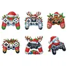 (US Local)6PCS  Xmas DIY Crystal Refrigerator Magnet for Decor (Game Controller)