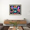 Flowers And Grass Stitch - 11CT Stamped Cross Stitch 55*50cm/21.65*19.69in