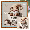 (Multi-Style) Coffee Gnome-11CT Stamped Cross Stitch 40*40cm/15.75*15.75in