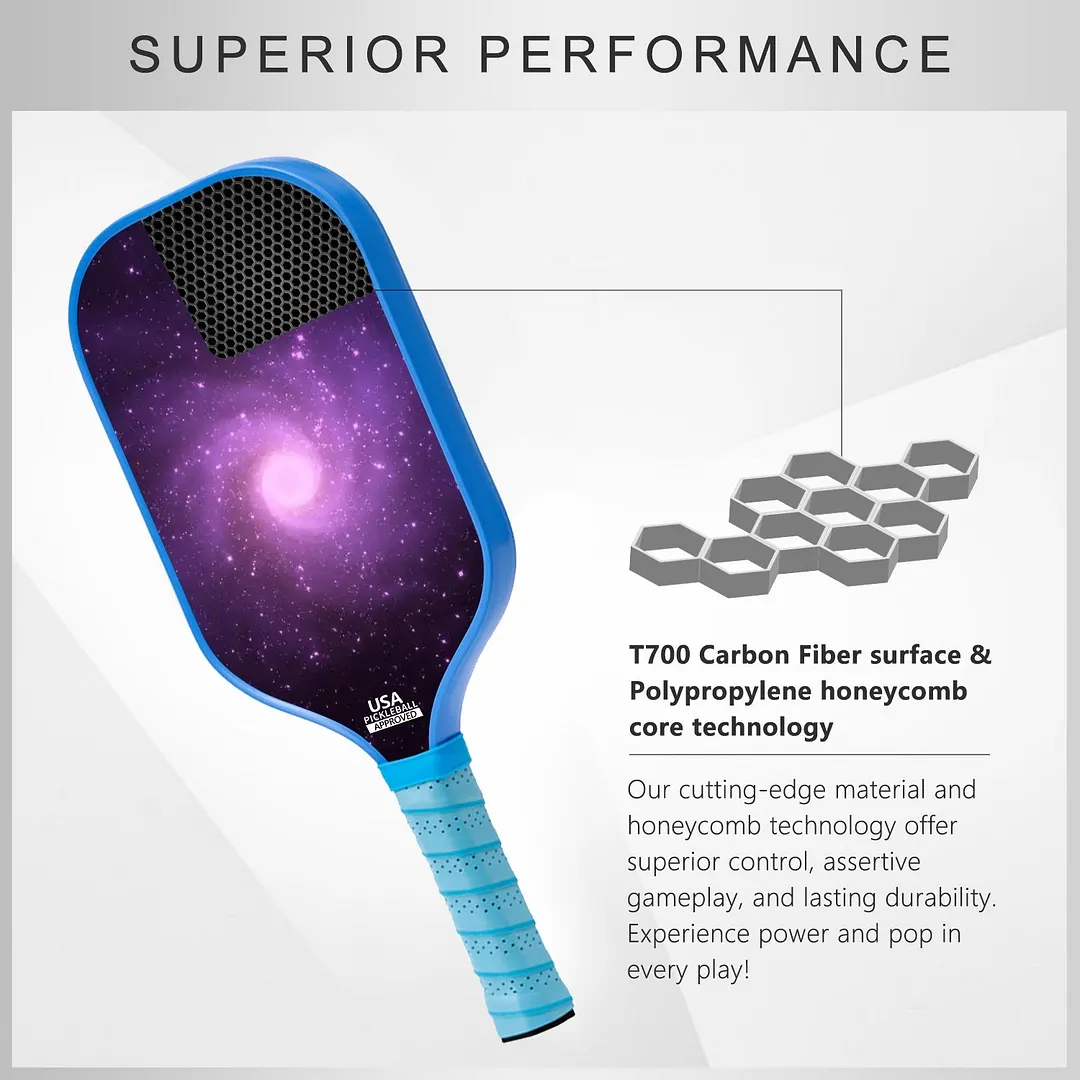 Original Paddle (16mm) T700 Sandblasted Carbon Fiber-Stellar Smash Paddle