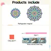Diamond Painting Double-Layer Mandala Refrigerator Magnet 360 Rotating Magnetic Refrigerator Sticker