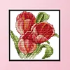Flower Of Happiness - 2 strands 14CT Stamped Cross Stitch  17*17cm(Brand)