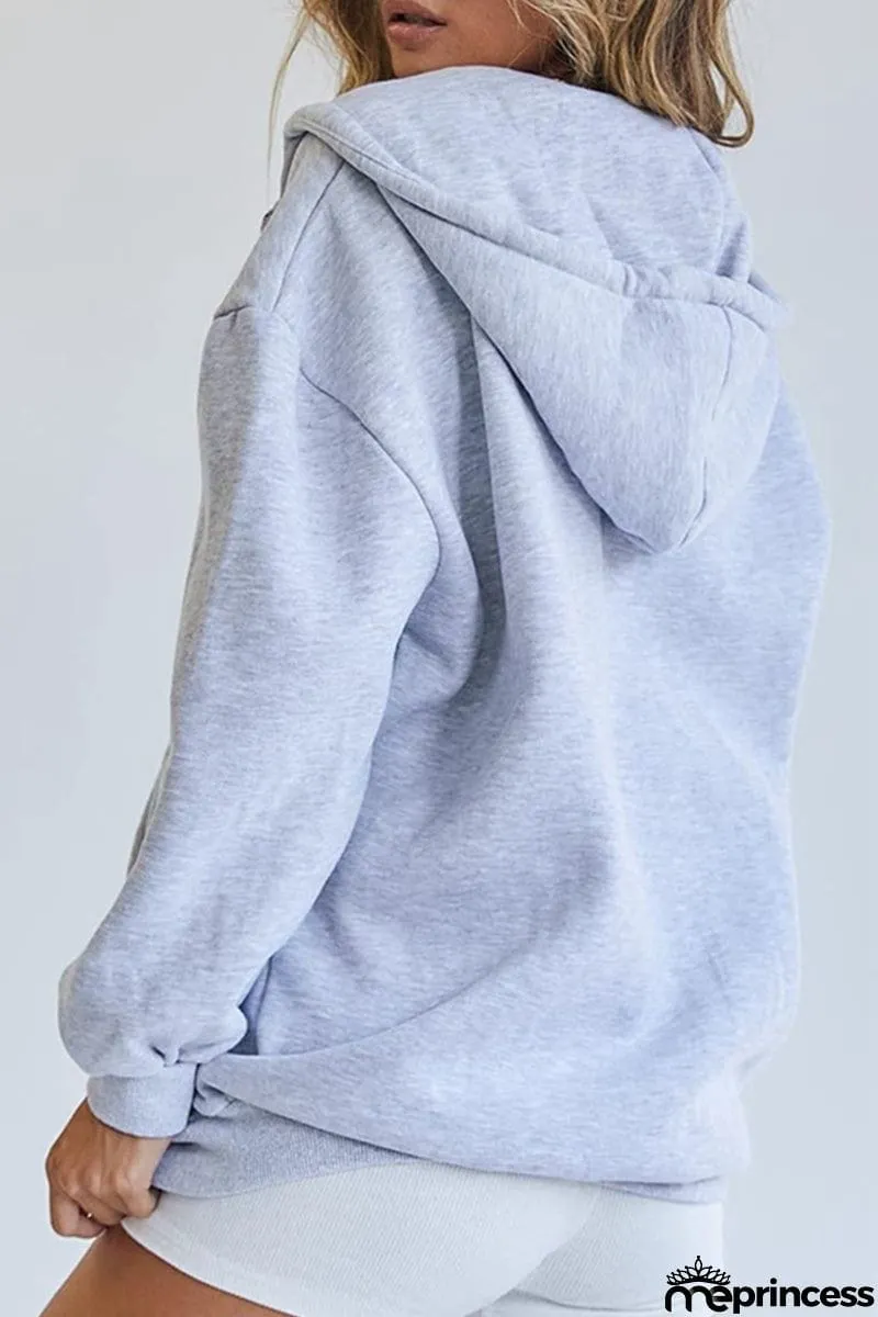 Casual Sportswear Solid Pocket Hooded Collar Outerwear