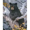 (Stamped/Counted) (Winter) Bear - 11CT Cross Stitch 50*40cm/19.69*15.75in