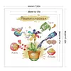 >SALE<Partial Embroidery Cotton Thread 14CT Counted Happiness Cross Stitch 44x44cm