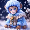 【Limited Stock Sale】Zodiac Monkey-Paint by Numbers Acrylic Painting 40*40CM