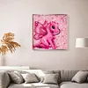 Diamond Painting -DIY Round Drill Pink Little Dinosaur