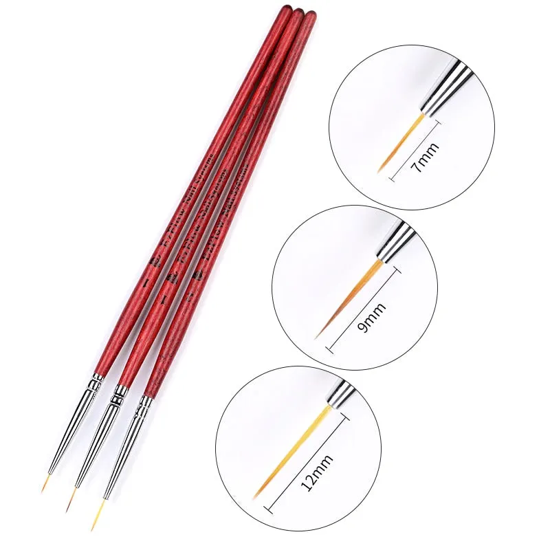 3/5/7/10PCS Multi-Styles Nail Wood Sticks Nail Dotting Pen Nail Brush Kits Nail Art Rhinestones Gems Picking Pen Nail Art Tools-Nail Inspo