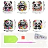 (US Local)6Pcs Acrylic 2D Flat Pandas Diamond Painting Fridge Magnet for Fridge Whiteboard