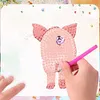 12PCS DIY Diamond Art Refrigerator Sticker Kits for Home Decor (Bow Tie)