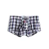 Men's Cotton Woven Boxers Button Fly Boxer Shorts Low Rise Lounge Boxer Trunks