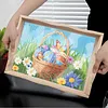 DIY Diamond Painting Wooden Tray Food Tray with Handle Living Room Decoration Easter Eggs Wooden Tray Kit