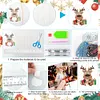 10Pcs Christmas Diamond Painting Photo Frame Hanging Pendant for Xmas Tree