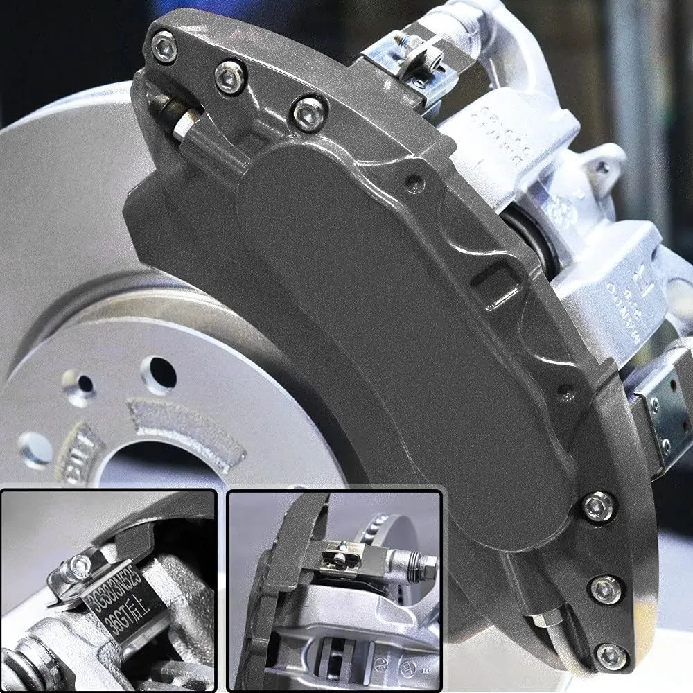 Car caliper modification: Aluminum alloy brake caliper cover decoration (aluminum alloy screw fixing type)