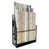 [US Local Warehouse] Fabric Roll Storage Rack 3 Tier Car Window Film Display Rack Adjustable Height Metal Vinyl Roll Storage Stand Detachable Fabric Display Organizer for Leather Rolls/Window Film/Wallpaper
