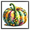 Watercolor Pumpkin-11CT Stamped Cross Stitch 45*45cm/17.72*17.72in