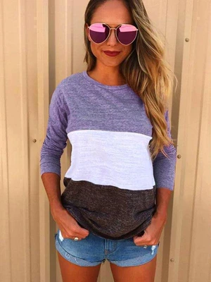 Multicolor Stitching T-shirt