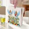 Acrylic Double Sided Christmas 5D DIY Diamond Art Paper Towel Storage Rack Decor Napkin Holder Kit