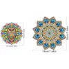 Diamond Painting Double-Layer Owl Mandala Refrigerator Magnet 360 Rotating Magnetic Refrigerator Sticker