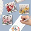 (US Local)6Pcs Ballet 5D DIY Diamond Painting Greeting Card Craft for Friend Family Lover Kit