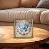 Diamond Painting Wooden Double-Sided Butterfly Ornaments Kit with Photo Frame Desktop